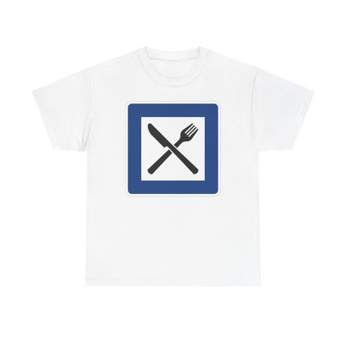 Zeichen 365-56 - Autobahngasthaus 600x600 StVO 2013 (Germany) (Road Sign) T-Shirt