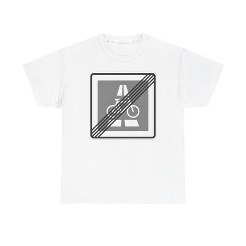 Zeichen 350.2-20 - Ende des Radschnellwegs - Aufstellung links StVO 2020 (Germany) (Road Sign) T-Shirt