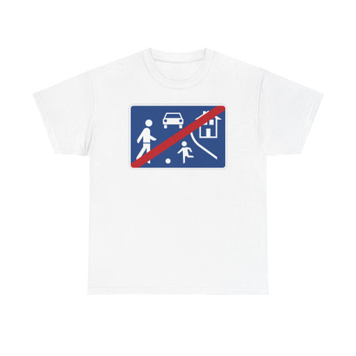 Zeichen 326 - Ende eines verkehrsberuhigten Bereichs StVO 1980 (Germany) (Road Sign) T-Shirt