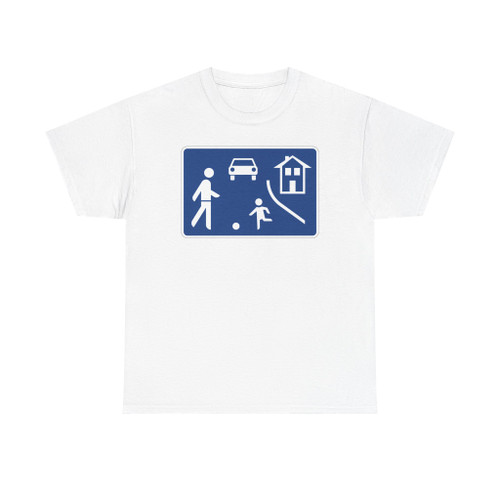 Zeichen 325 - Beginn eines verkehrsberuhigten Bereichs StVO 1980 (Germany) (Road Sign) T-Shirt