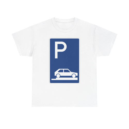 Zeichen 315-85 - Parken ganz auf Gehwegen quer zur Fahrtrichtung rechts StVO 1992 (Germany) (Road Sign) T-Shirt