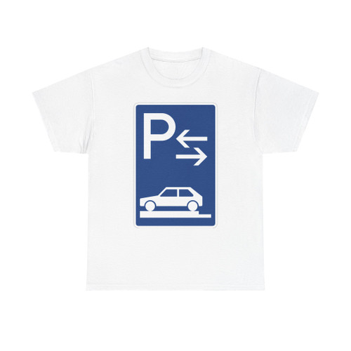 Zeichen 315-83 - Parken ganz auf Gehwegen quer zur Fahrtrichtung links Mitte StVO 1992 (Germany) (Road Sign) T-Shirt