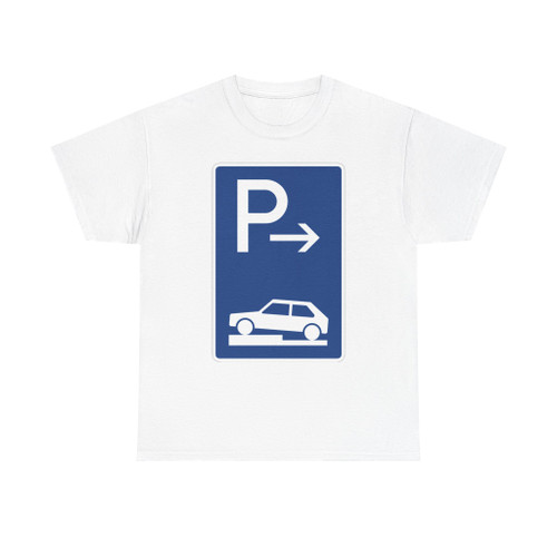 Zeichen 315-72 - Parken halb auf Gehwegen quer zur Fahrtrichtung links Ende StVO 1992 (Germany) (Road Sign) T-Shirt