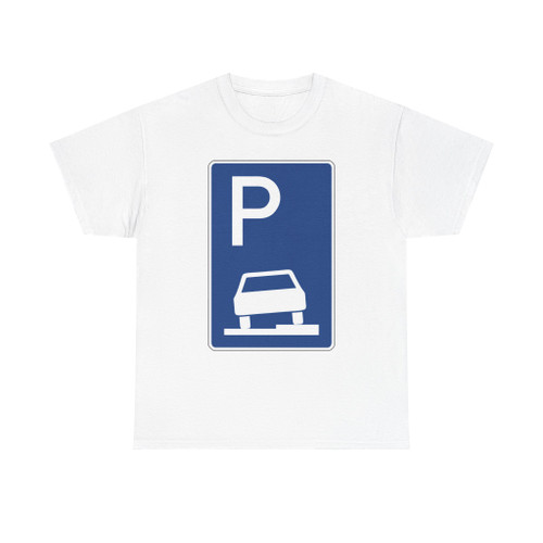 Zeichen 315-55 - Parken halb auf Gehwegen in Fahrtrichtung rechts StVO 2013 (Germany) (Road Sign) T-Shirt