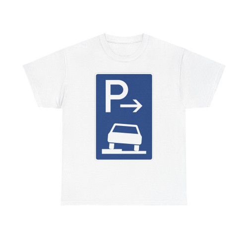 Zeichen 315-52 - Parken halb auf Gehwegen in Fahrtrichtung links Ende StVO 1992 (Germany) (Road Sign) T-Shirt