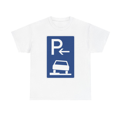 Zeichen 315-51 - Parken halb auf Gehwegen in Fahrtrichtung links Anfang StVO 1992 (Germany) (Road Sign) T-Shirt