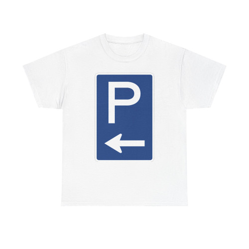 Zeichen 314 a - Parkplatz mit Pfeil linksweisend StVO 1970 (Germany) (Road Sign) T-Shirt