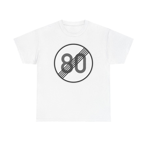 Zeichen 278-80 - Ende der zulässigen Höchstgeschwindigkeit StVO 2017 (Germany) (Road Sign) T-Shirt