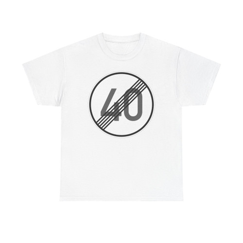 Zeichen 278-40 - Ende der zulässigen Höchstgeschwindigkeit StVO 2017 (Germany) (Road Sign) T-Shirt