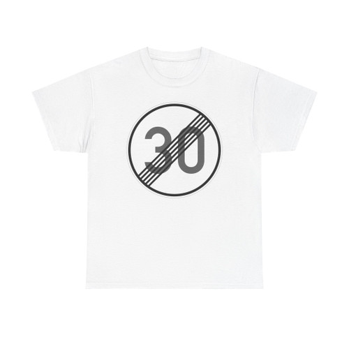 Zeichen 278-30 - Ende der zulässigen Höchstgeschwindigkeit StVO 2017 (Germany) (Road Sign) T-Shirt
