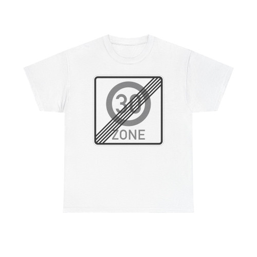 Zeichen 274.2 - Ende einer Tempo 30-Zone einseitig StVO 2013 (Germany) (Road Sign) T-Shirt
