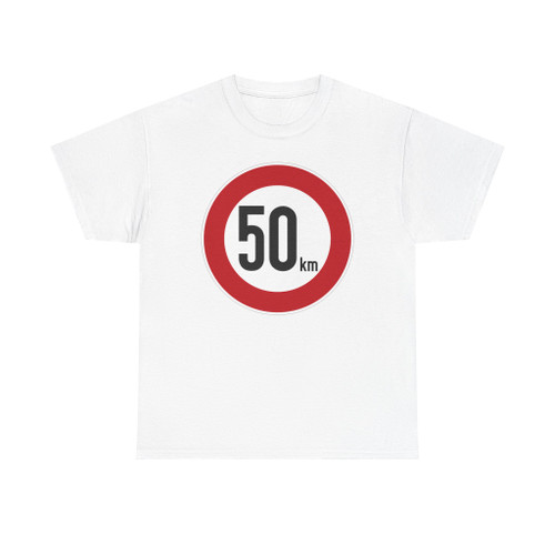 Zeichen 274 - Zulässige Höchstgeschwindigkeit 50 km StVO 1970 (Germany) (Road Sign) T-Shirt