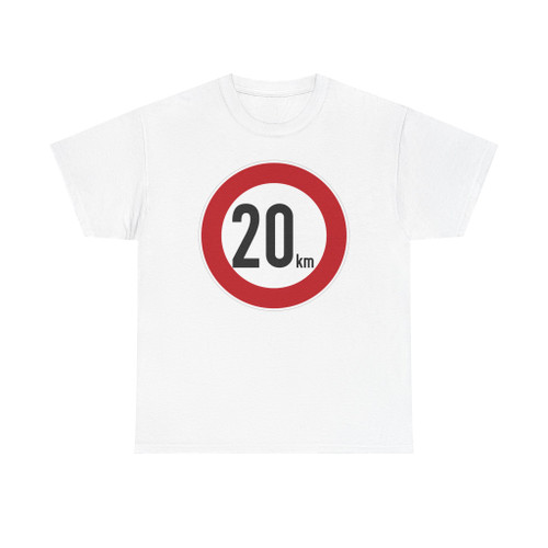 Zeichen 274 - Zulässige Höchstgeschwindigkeit 20 km StVO 1970 (Germany) (Road Sign) T-Shirt