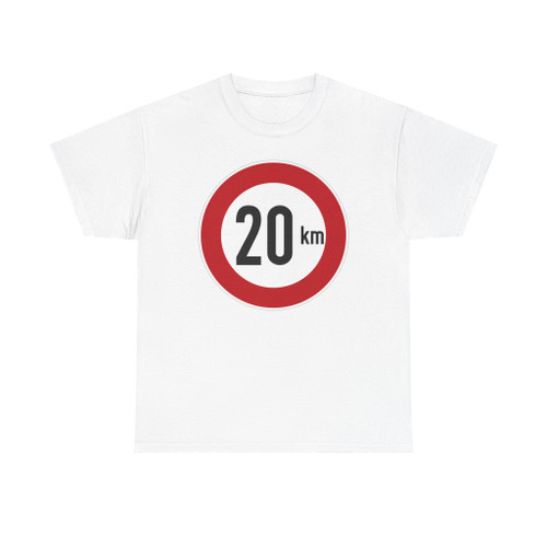 Zeichen 274 - Zulässige Höchstgeschwindigkeit 20 km Alternative variante StVO 1970 (Germany) (Road Sign) T-Shirt