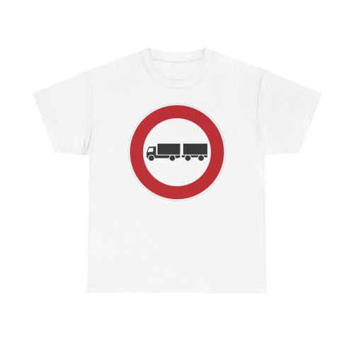 Zeichen 257-57 - Verbot für Lastkraftwagen mit Anhänger StVO 2017 (Germany) (Road Sign) T-Shirt