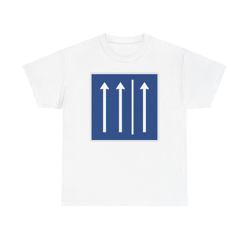 Zeichen 223.1-50 - Seitenstreifen befahren 2 Fahrstreifen u. Seitenstreifen StVO 2017 (Germany) (Road Sign) T-Shirt