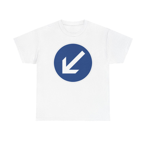 Zeichen 222-10 - Vorgeschriebene Vorbeifahrt Links vorbei StVO 2017 (Germany) (Road Sign) T-Shirt
