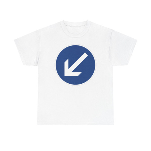 Zeichen 222-10 - vorgeschriebene Vorbeifahrt - links vorbei StVO 1992 (Germany) (Road Sign) T-Shirt