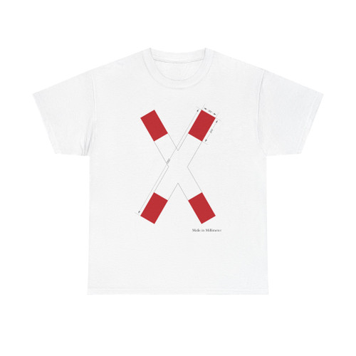 Zeichen 201-50  Andreaskreuz - Dem Schienenverkehr Vorrang gewähren StVO 1992 (Germany) (Road Sign) T-Shirt