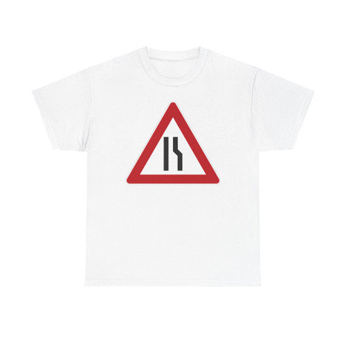 Zeichen 121 - Einseitig rechts verengte Fahrbahn StVO 1970 (Germany) (Road Sign) T-Shirt