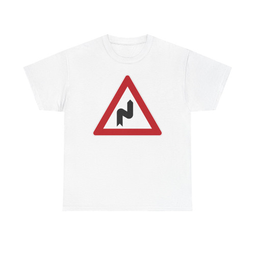 Zeichen 105 - Doppelkurve zunächst rechts StVO 1970 (Germany) (Road Sign) T-Shirt