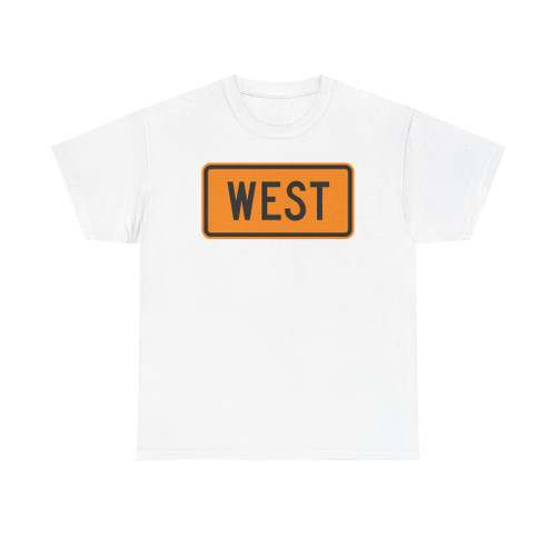 West plate small orange (United States) (Road Sign) T-Shirt