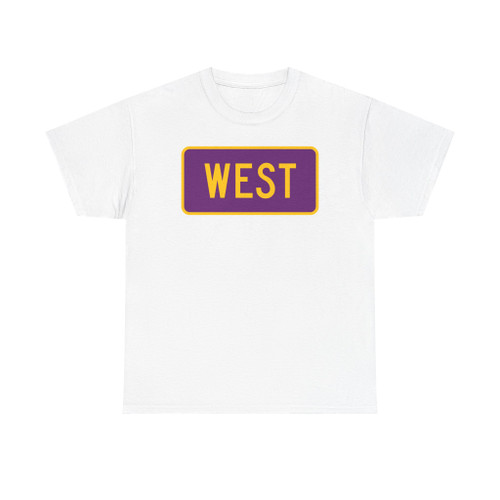 West plate small HCTRA (United States) (Road Sign) T-Shirt