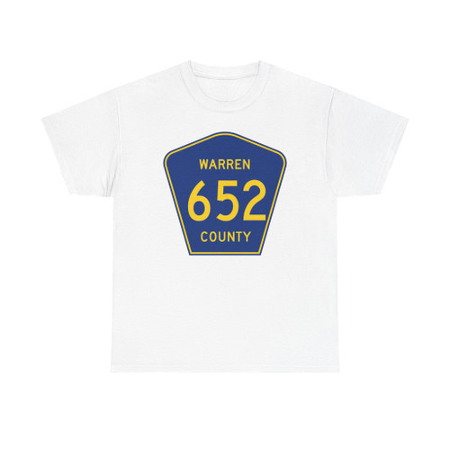 Warren County Route 652 NJ (New Jersey) (Road Sign) T-Shirt