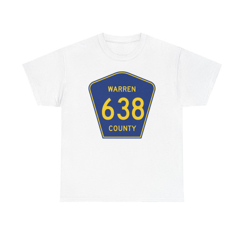 Warren County Route 638 NJ (New Jersey) (Road Sign) T-Shirt