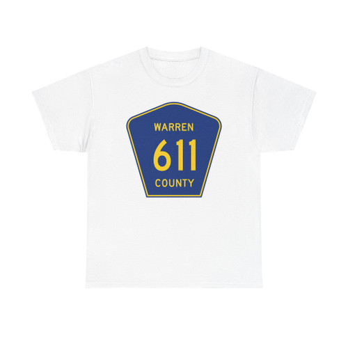 Warren County Route 611 NJ (New Jersey) (Road Sign) T-Shirt