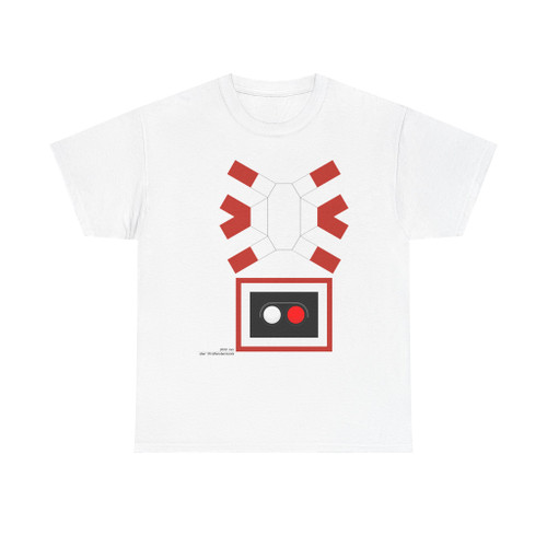 Warnzeichen bei Annäherung eines Zugs auf mehrgleisiger Bahn BO 1943 (Germany) (Road Sign) T-Shirt