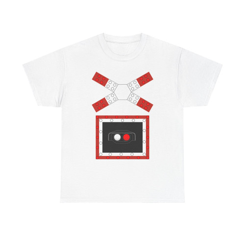 Warnkreuz mit Warnlicht für unbeschrankten eingleisigen Bahnübergang 1941 (Germany) (Road Sign) T-Shirt