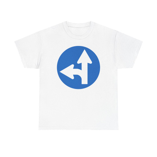 Vorschriftszeichen 15 gerade links (Austria) (Road Sign) T-Shirt