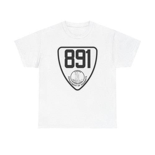 Virginia 891 1924 (Virginia) (Road Sign) T-Shirt (0a4f49)