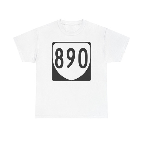 Virginia 890 1980 (Virginia) (Road Sign) T-Shirt (0bc1da)