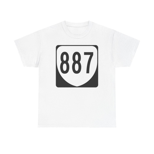 Virginia 887 1980 (Virginia) (Road Sign) T-Shirt (0e0e37)