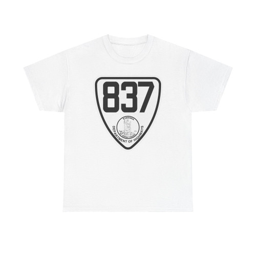 Virginia 837 1924 (Virginia) (Road Sign) T-Shirt (0a4df2)