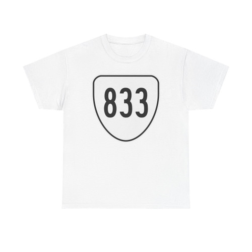 Virginia 833 1956 (Virginia) (Road Sign) T-Shirt (0b0ea6)