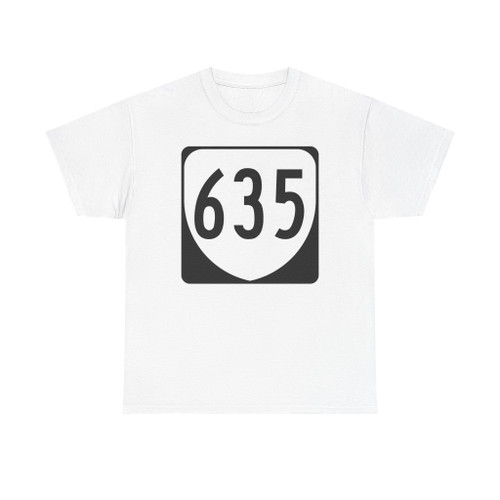 Virginia 635 1980 (Virginia) (Road Sign) T-Shirt (09a6fe)