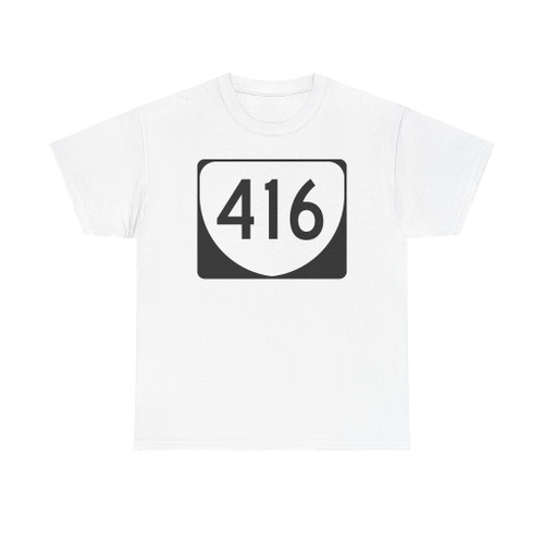 Virginia 416 (Virginia) (Road Sign) T-Shirt (0dc8dd)