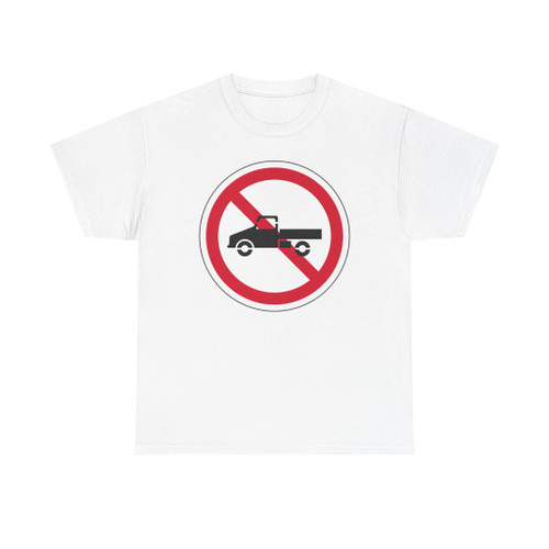 트럭금지 (North Korea) (Road Sign) T-Shirt