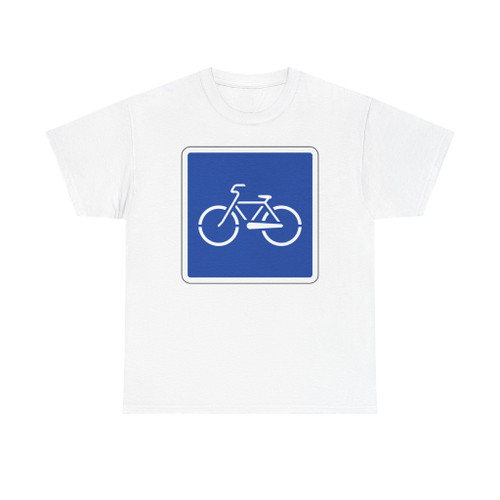 자전거만 다니는 도로 (North Korea) (Road Sign) T-Shirt