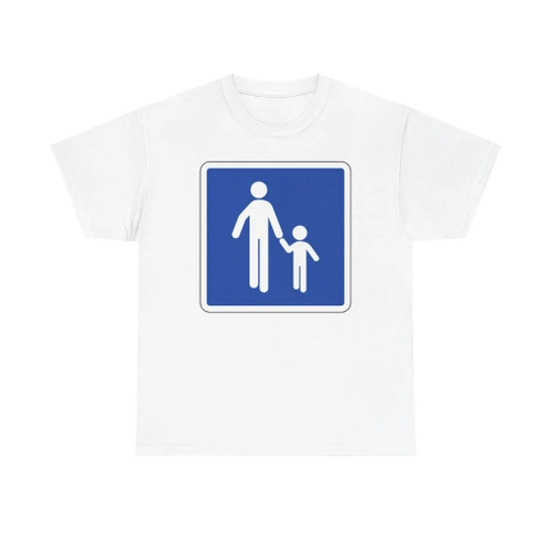 사람만 다니는 도로 (North Korea) (Road Sign) T-Shirt