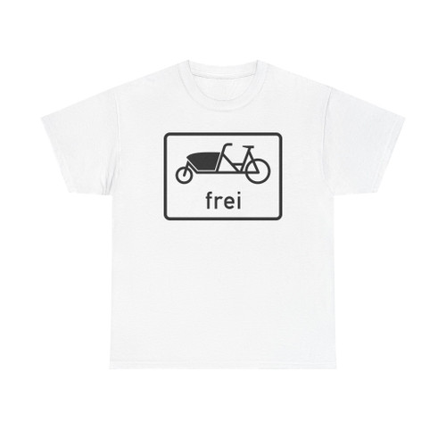 Zusatzzeichen 1022-17 Fahrrad zum Transport von Gütern oder Personen - Lastenfahrrad frei (Germany) (Road Sign) T-Shirt