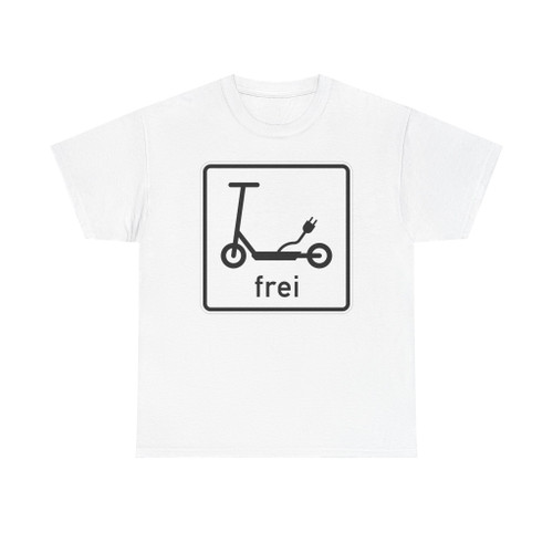Zusatzzeichen 1022-16 - Elektrokleinstfahrzeuge frei 600x600 StVO 2019 (Germany) (Road Sign) T-Shirt