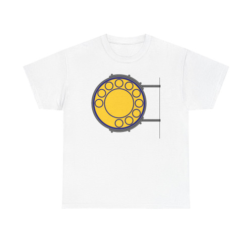 Segnale stradale italiano 1939 - telefono vista posteriore (Italy) (Road Sign) T-Shirt