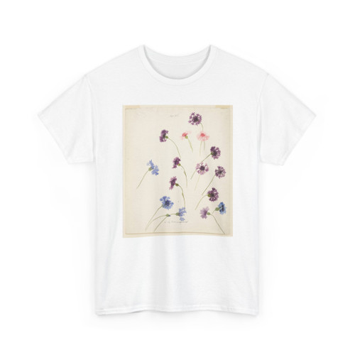 Sophia L. Crownfield, (American, - Study of Cornflowers - late 19th century v1 - T-Shirt