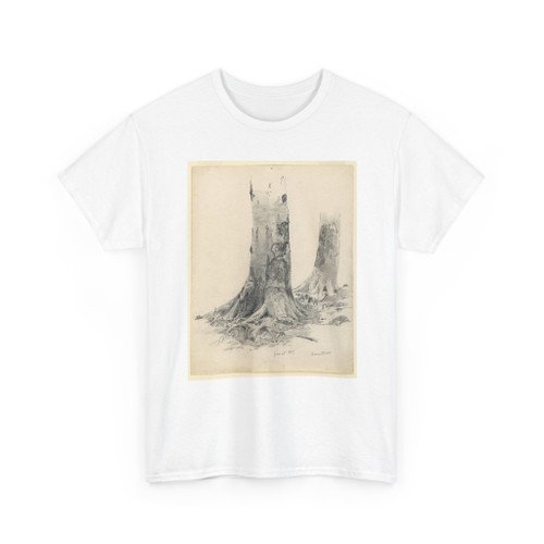 William Trost Richards, American, - Tree Trunks, Darmstadt - June 27, 1867 v2 - T-Shirt