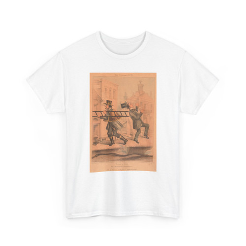 Harrison & Weightman - Lithograph, Near a Fire- An Awkward Attachment - ca 1858 v1 - T-Shirt