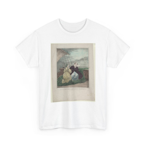 Mary I Queen of Scotland - Departure of Mary Queen of Scots from France - ca 1838 - T-Shirt